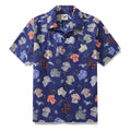 Hawaiian Shirt For Men Aloha Fusion Shirt Camp Collar 100% Cotton