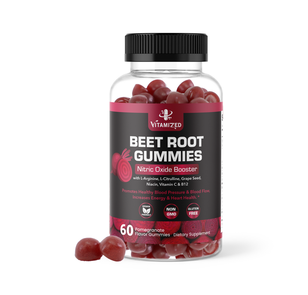 VITAMIZED Beetroot Gummies - Nitric Oxide Supplement